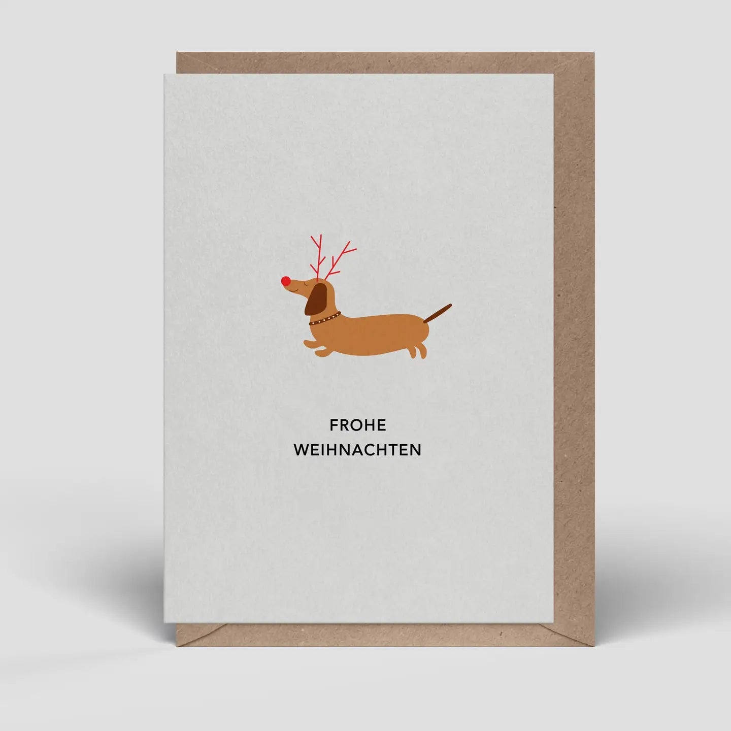 Frohe Weihnachten Dackel / Klappkarte