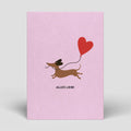 Alles liebe Dackel / Postkarte