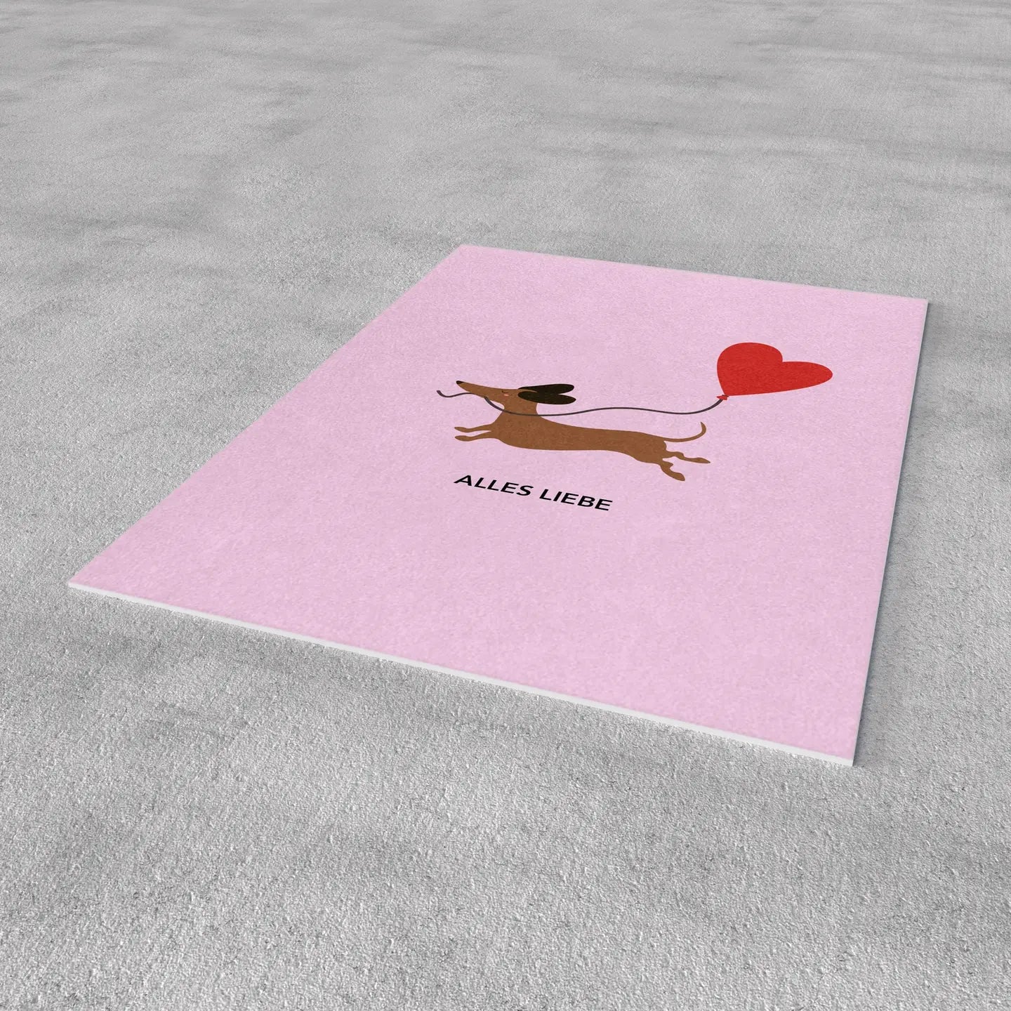 Alles liebe Dackel / Postkarte
