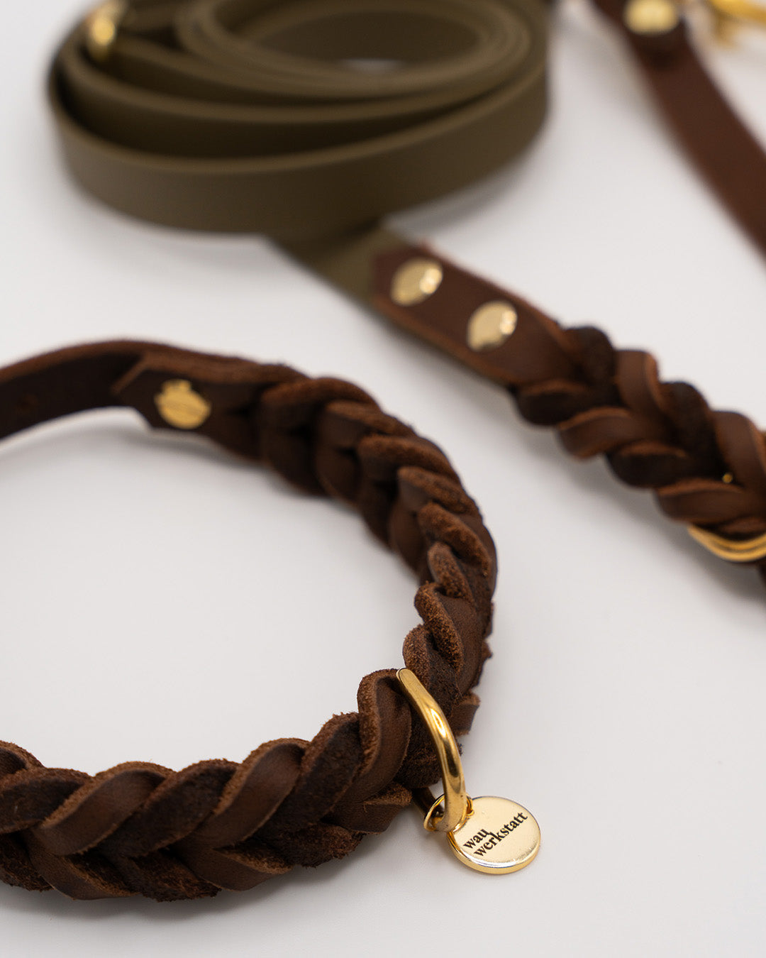 Geflochtenes Classic Heritage Halsband - Dunkelbraun