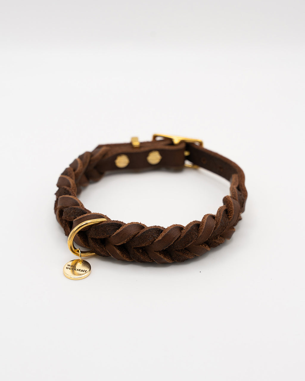 Geflochtenes Classic Heritage Halsband - Dunkelbraun HU 23,5-30 cm