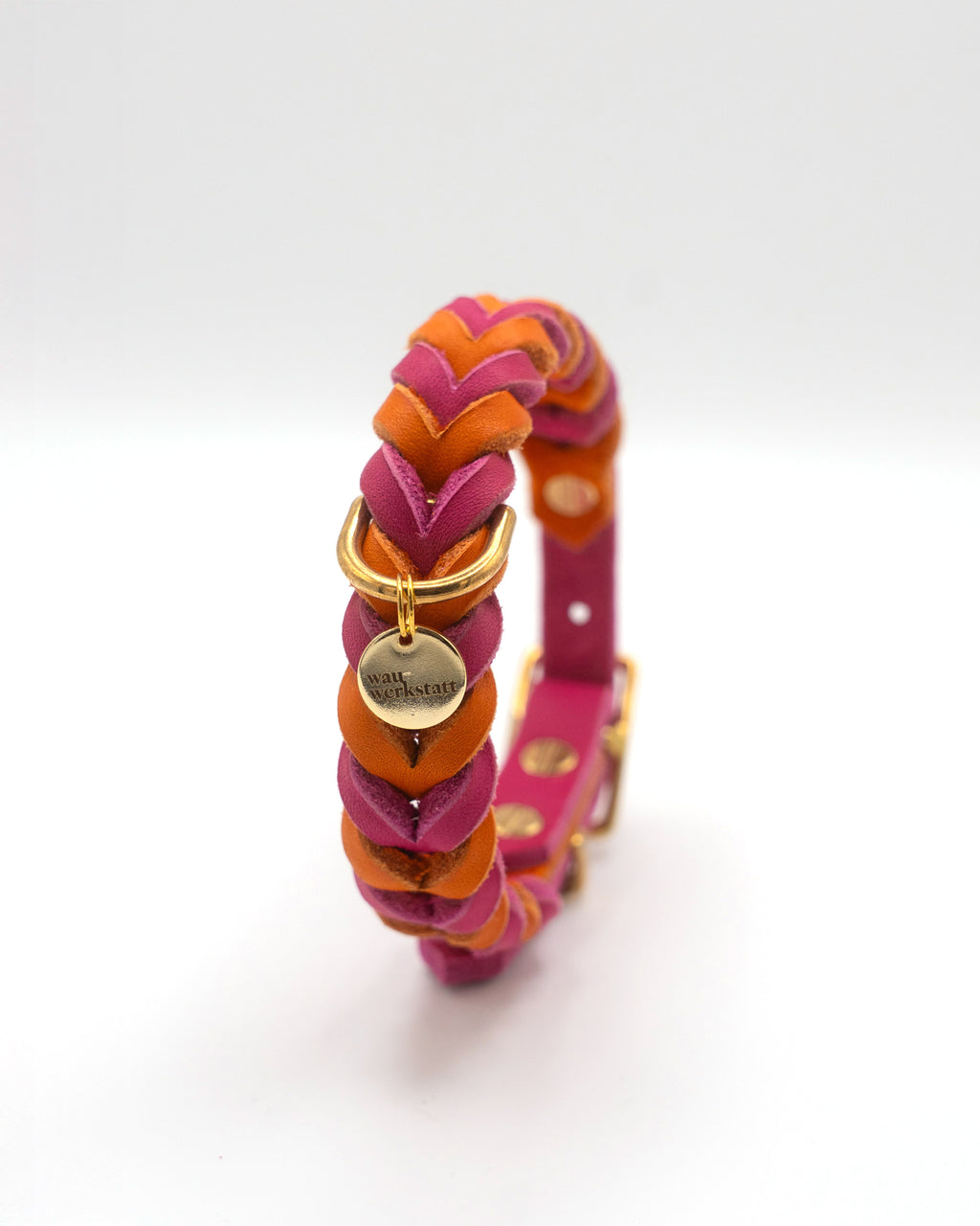 Geflochtenes Heritage Halsband - Pink Spritz