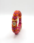 Geflochtenes Heritage Halsband - Pink Spritz