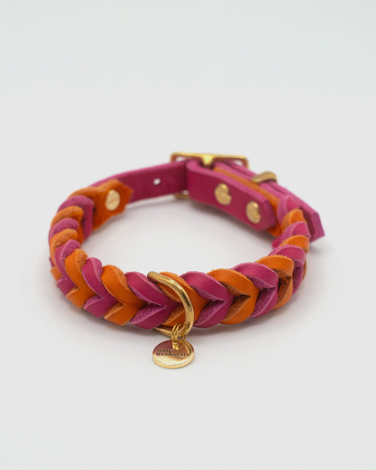 Geflochtenes Heritage Halsband - Pink Spritz