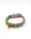 Geflochtenes Heritage Halsband - Lavender Matcha HU 26-31 cm