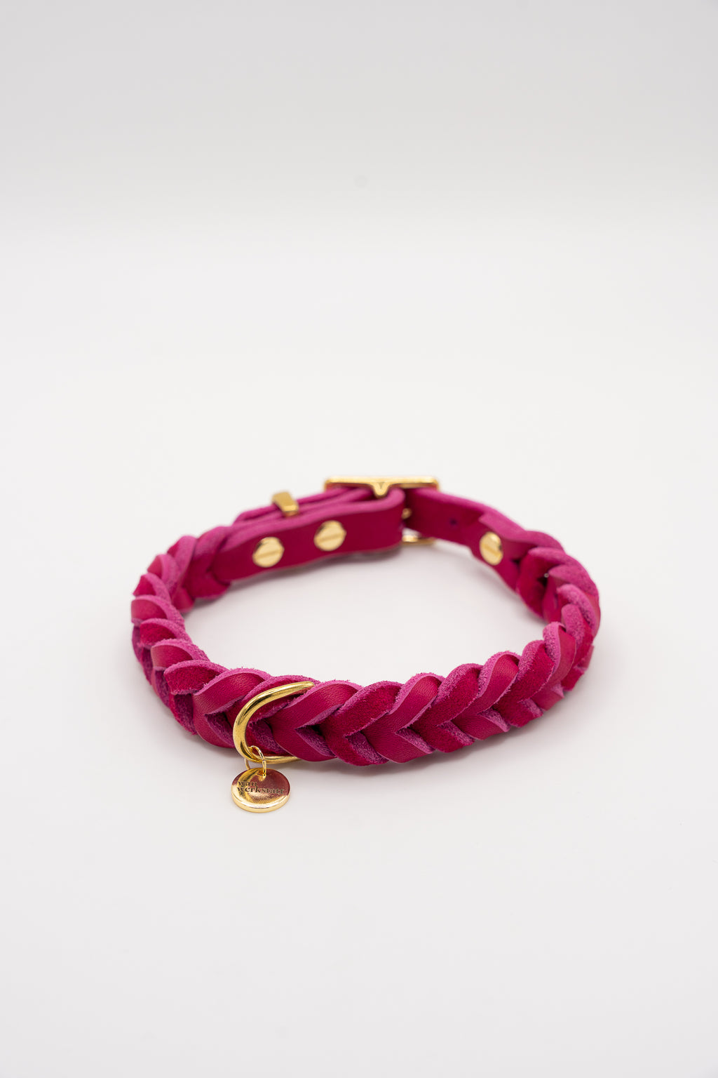 Geflochtenes Color Heritage Halsband - Pink