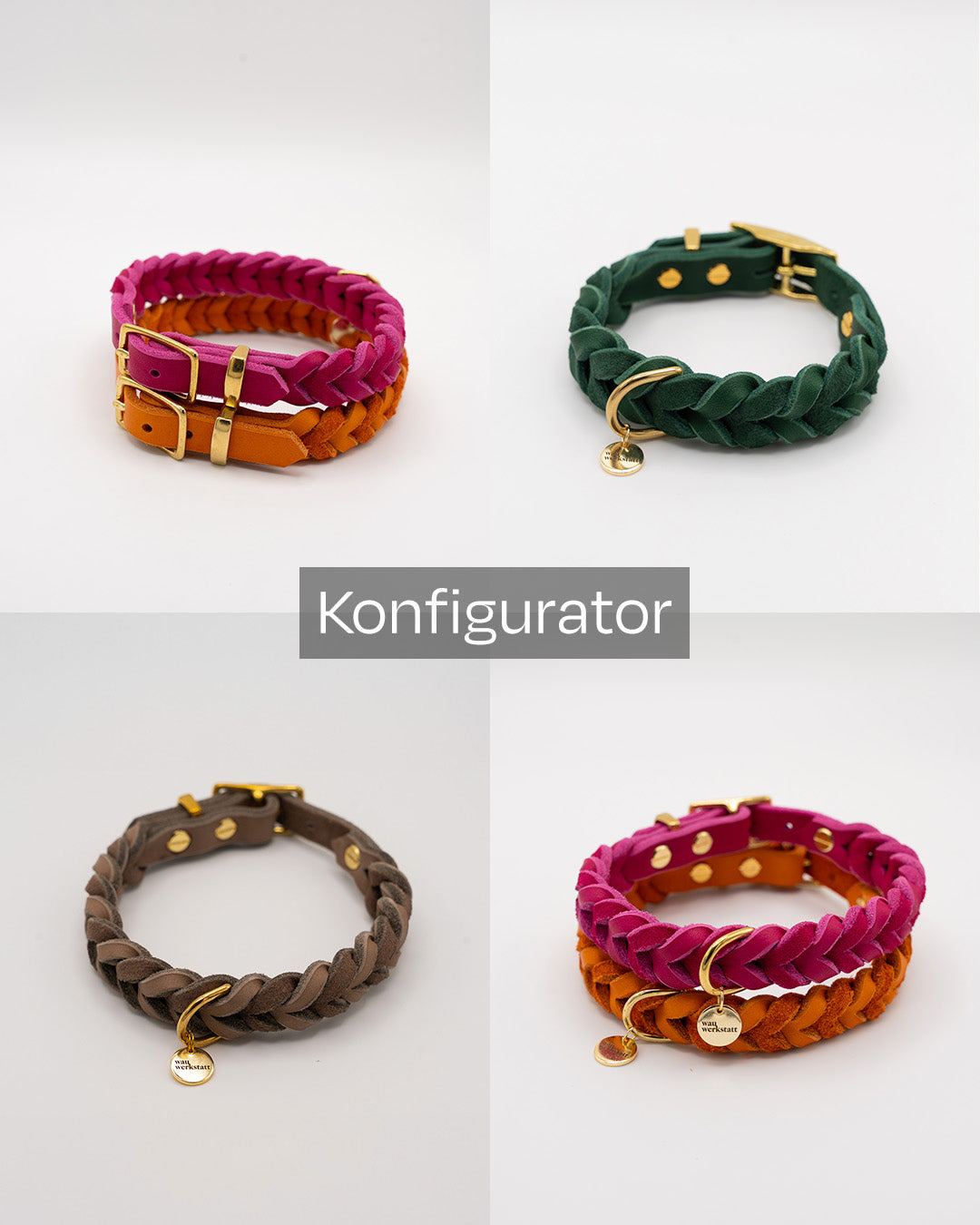 Konfigurator - Geflochtenes Heritage Halsband