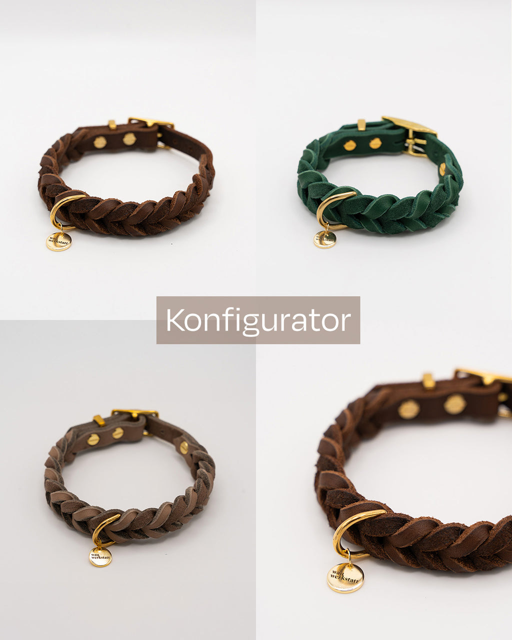 Konfigurator - Geflochtenes Classic Heritage Halsband