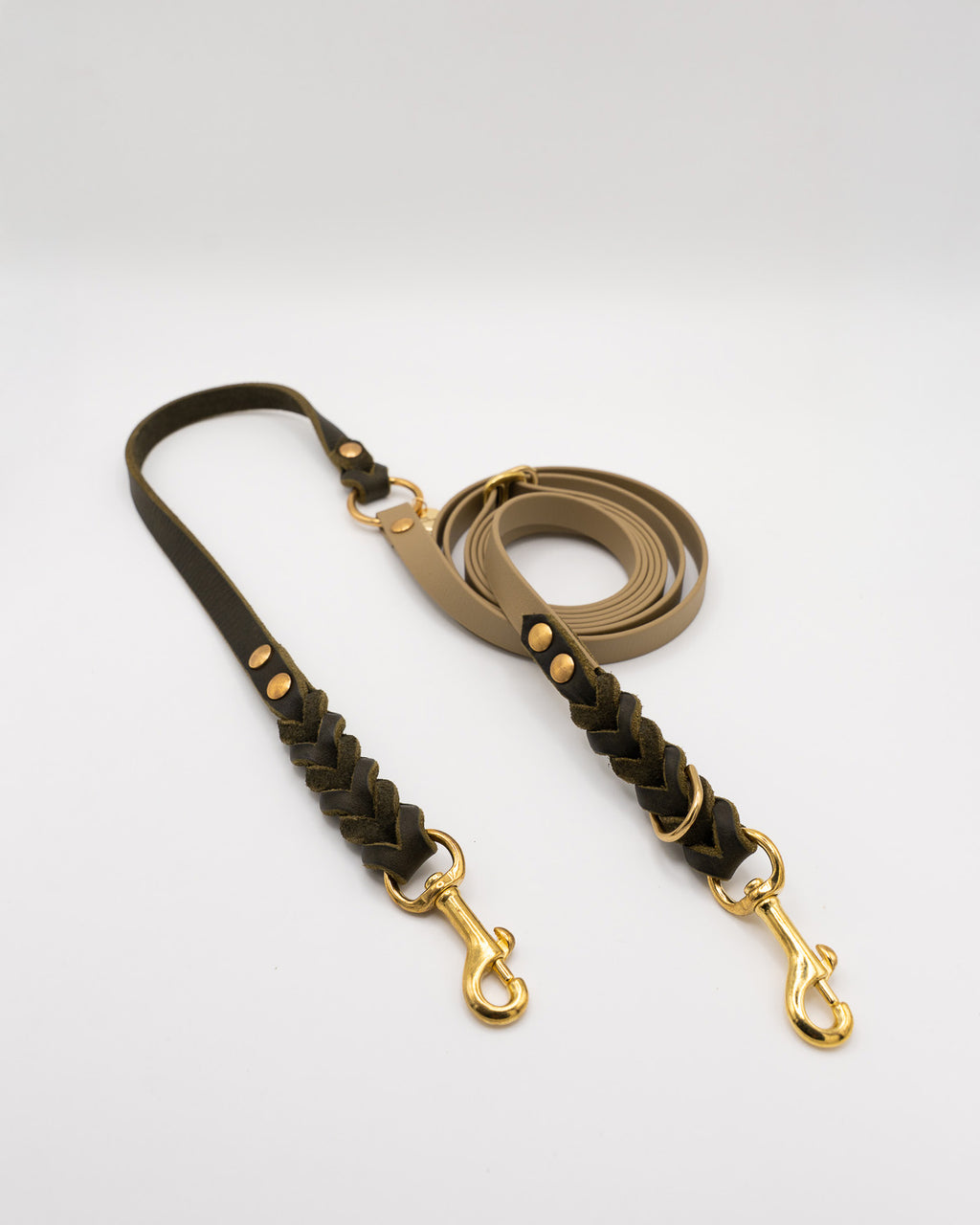 Noble Leine – Oliv x Beige