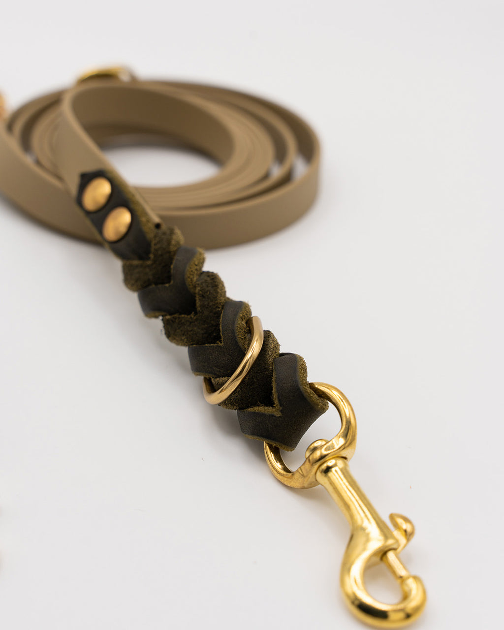 Noble Leine – Oliv x Beige