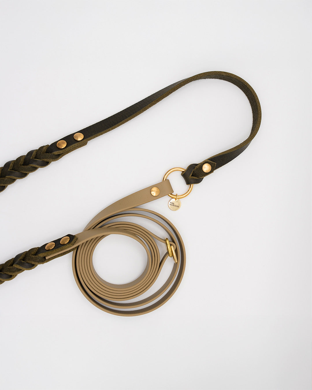 Noble Leine – Oliv x Beige