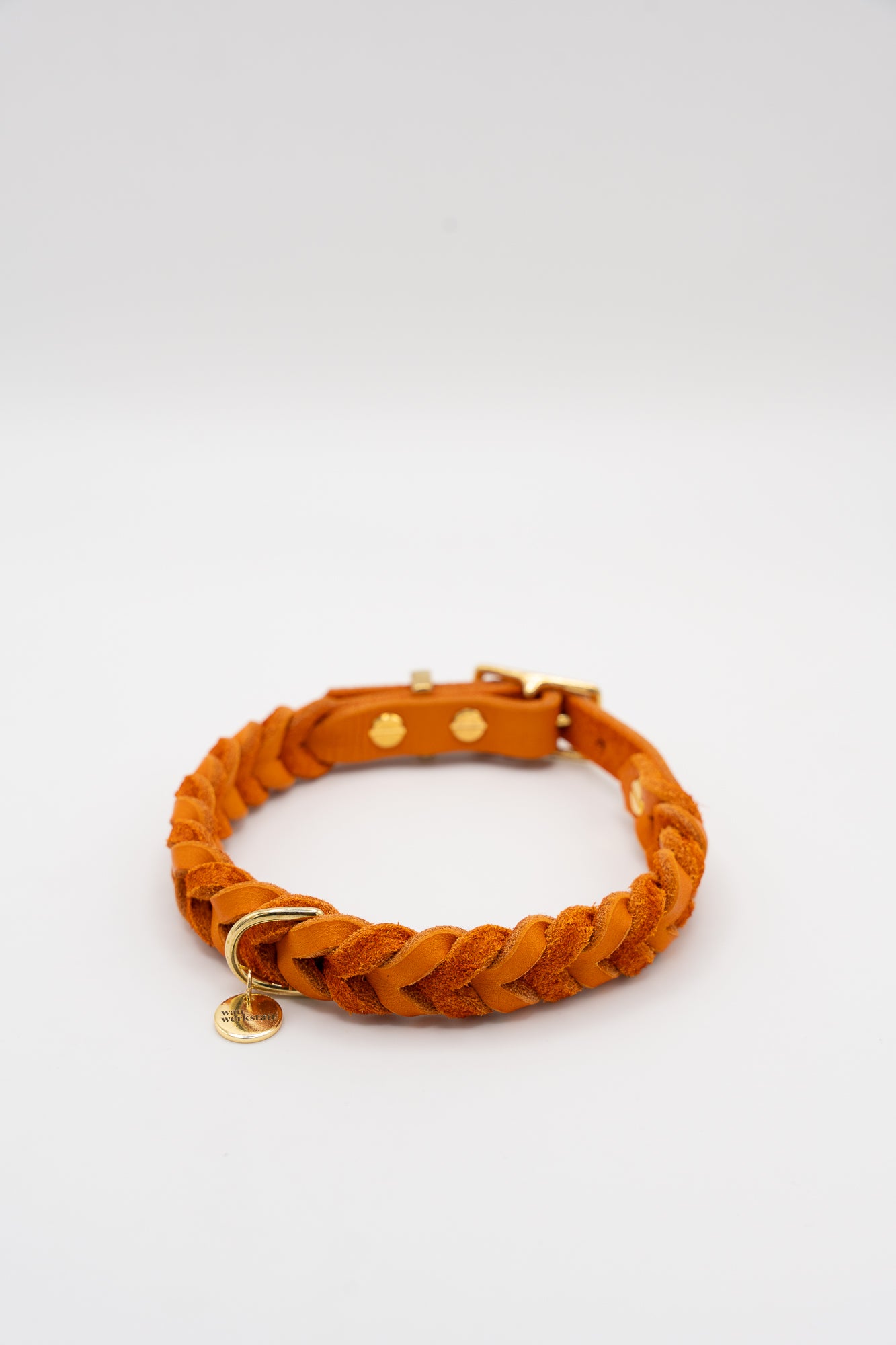 Geflochtenes Color Heritage Halsband - Orange HU 30-35 cm