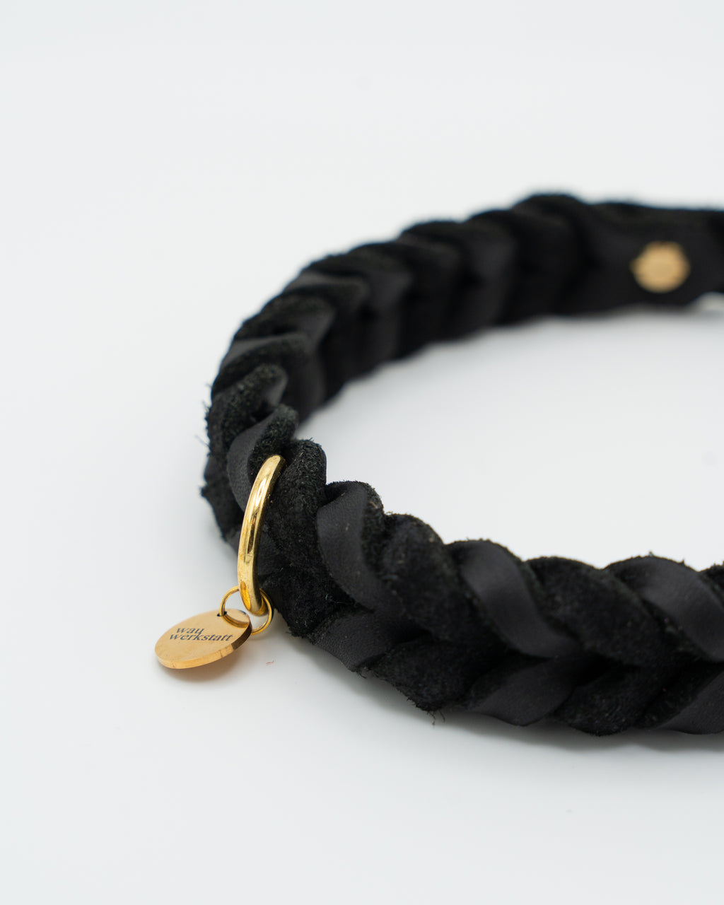Geflochtenes Heritage Halsband - Schwarz  HU 34-39,5 cm