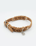 Geflochtenes Halsband - Camel HU 29,5-34,5 cm