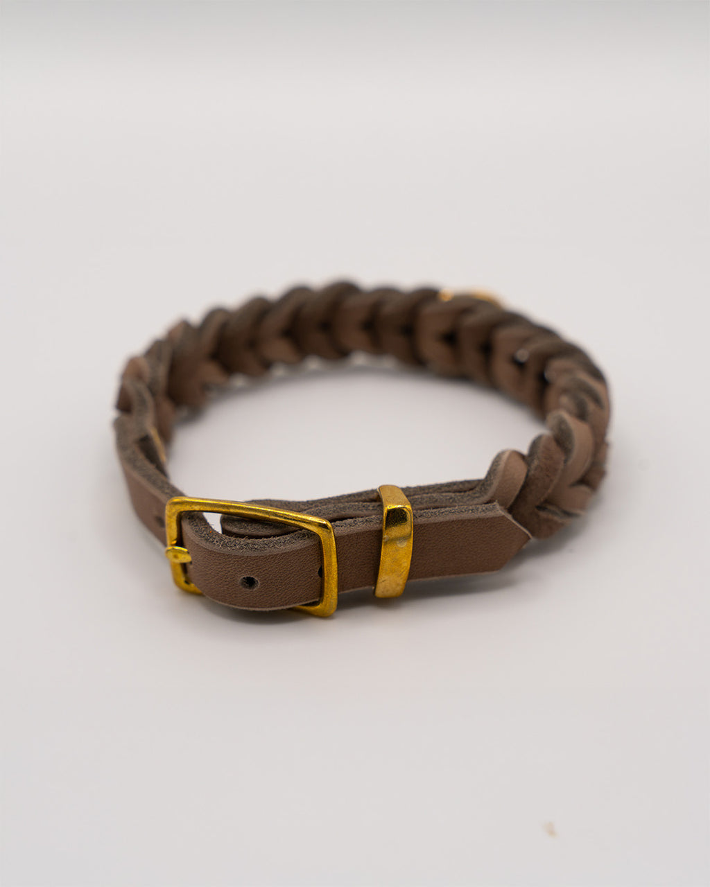 Geflochtenes Classic Heritage Halsband - Taupe