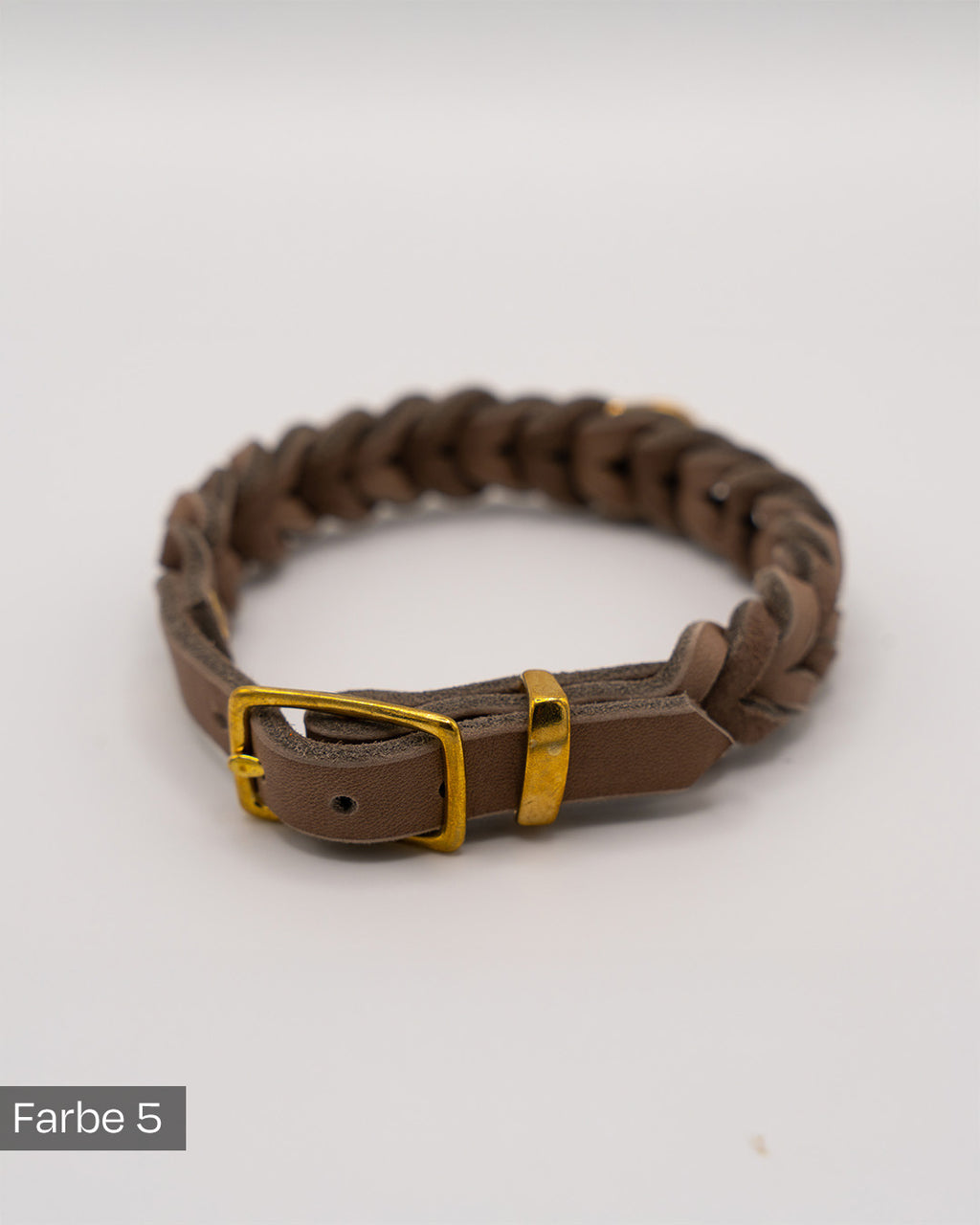Geflochtenes Heritage Halsband - Taupe